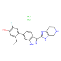 5-ethyl-2-fluoro-4-[3-(4,5,6,7-tetrahydro-3H-imidazo[4,5-c]pyridin-2-yl)-1H-indazol-6-yl]phenol;dihydrochloride