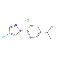 (1S)-1-[6-(4-fluoropyrazol-1-yl)-3-pyridyl]ethanamine;hydrochloride