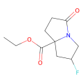 ethyl (2R,8S)-2-fluoro-5-oxo-2,3,6,7-tetrahydro-1H-pyrrolizine-8-carboxylate