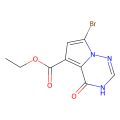 ethyl 7-bromo-4-hydroxypyrrolo[2,1-f][1,2,4]triazine-5-carboxylate
