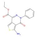 Ethyl 5-amino-4-oxo-3-phenyl-3,4-dihydrothieno[3,4-d]pyridazine-1-carboxylate