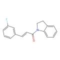 (E)-3-(3-fluorophenyl)-1-(indolin-1-yl)prop-2-en-1-one