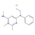 4-Ethylphenylamino-1,2-dimethyl-6-methylaminopyrimidinium chloride