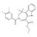 Ethyl 3-(3,4-difluorobenzoyl)-1,1-dimethyl-1,2,3,6-tetrahydroazepino[4,5-b]indole-5-carboxylate
