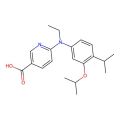 6-{ethyl[4-(propan-2-yl)-3-(propan-2-yloxy)phenyl]amino}pyridine-3-carboxylic acid