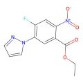 2-硝基-4-氟-5-(1-吡唑基)苯甲酸乙酯