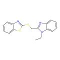 2-{[(1-ethyl-1H-benzimidazol-2-yl)methyl]sulfanyl}-1,3-benzothiazole
