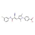 4-[3-[(E)-3-(3-bromoanilino)-2-cyano-3-oxoprop-1-enyl]-2,5-dimethylpyrrol-1-yl]benzoic acid