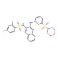 4-fluoro-2-methyl-N-[3-(3-morpholin-4-ylsulfonylanilino)quinoxalin-2-yl]benzenesulfonamide