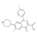 6-Fluoro-1-(4-fluorophenyl)-4-oxo-7-(piperazin-1-yl)-1,4-dihydro-1,8-naphthyridine-3-carboxylic acid
