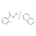 2-fluoro-N'-naphthalen-2-ylsulfonylbenzohydrazide