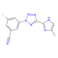 3-fluoro-5-[5-(4-methyl-1H-imidazol-2-yl)-2H-1,2,3,4-tetrazol-2-yl]benzonitrile