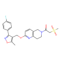 1-[2-[[3-(4-fluorophenyl)-5-methyl-1,2-oxazol-4-yl]methoxy]-7,8-dihydro-5H-1,6-naphthyridin-6-yl]-2-methylsulfonylethanone