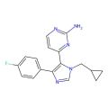 4-(Fluorophenyl)-1-cyclopropylmethyl-5-(2-amino-4-pyrimidinyl)imidazole