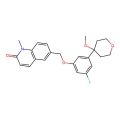 6-[[3-Fluoro-5-(4-methoxyoxan-4-yl)phenoxy]methyl]-1-methylquinolin-2-one