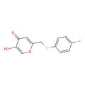 2-(((4-fluorophenyl)thio)methyl)-5-hydroxy-4H-pyran-4-one