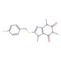 8-[(4-Fluorophenyl)methylsulfanyl]-1,3,7-trimethylpurine-2,6-dione
