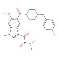2-[5-[4-[(4-fluorophenyl)methyl]piperidine-1-carbonyl]-6-methoxy-1-methylindol-3-yl]-N,N-dimethyl-2-oxoacetamide