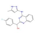 (4-fluorophenyl)(4-((5-methyl-1H-pyrazol-3-yl)amino)quinazolin-2-yl)methanol