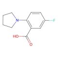 2-(1-吡咯烷基)-5-氟苯甲酸