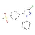 1H-Pyrazole, 3-chloro-5-(4-(methylsulfonyl)phenyl)-1-phenyl-