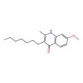 3-Heptyl-4-hydroxy-7-methoxy-2-methylquinoline