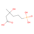 3-hydroxy-3-methyl-6-phosphohexanoic acid