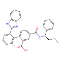 2-[2-(1H-benzimidazol-2-yl)-6-chlorophenyl]-5-[[(1R)-1-phenylbutyl]carbamoyl]benzoic acid