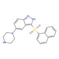 1H-Indazole, 3-(1-naphthalenylsulfonyl)-5-(1-piperazinyl)-
