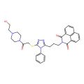 2-(3-(5-((2-(4-(2-hydroxyethyl)piperazin-1-yl)-2-oxoethyl)thio)-4-phenyl-4H-1,2,4-triazol-3-yl)propyl)-1H-benzo[de]isoquinoline-1,3(2H)-dione