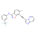 7-(2-imidazo[1,2-b]pyridazin-3-ylethynyl)-6-methyl-N-[3-(trifluoromethyl)phenyl]-1,2-benzoxazol-3-amine