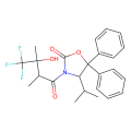 (4S)-4-isopropyl-5,5-diphenyl-3-[(2R,3S)-4,4,4-trifluoro-3-hydroxy-2,3-dimethyl-butanoyl]oxazolidin-2-one