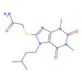 2-((7-isopentyl-1,3-dimethyl-2,6-dioxo-2,3,6,7-tetrahydro-1H-purin-8-yl)thio)acetamide