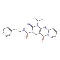 2-Imino-1-isopropyl-10-oxo-1,10-dihydro-2H-1,9,10a-triaza-anthracene-3-carboxylic acid phenethyl-amide