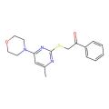 2-((4-Methyl-6-morpholinopyrimidin-2-yl)thio)-1-phenylethanone