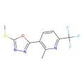 2-Methyl-3-(5-(methylthio)-1,3,4-oxadiazol-2-yl)-6-(trifluoromethyl)pyridine