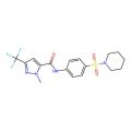 1-Methyl-N-[4-(piperidine-1-sulfonyl)phenyl]-3-(trifluoromethyl)-1H-pyrazole-5-carboxamide