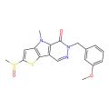 6-[(3-Methoxyphenyl)methyl]-4-methyl-2-methylsulfinyl-5-thieno[3,4]pyrrolo[1,3-d]pyridazinone