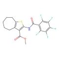 Methyl 2-(perfluorobenzamido)-5,6,7,8-tetrahydro-4H-cyclohepta[b]thiophene-3-carboxylate