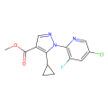 1-(5-氯-3-氟吡啶-2-基)-5-环丙基吡唑-4-羧酸甲酯