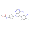 methyl (4-(4-amino-5-(5-amino-4-chloro-2-fluorophenyl)-7H-pyrrolo[2,3-d]pyrimidin-7-yl)bicyclo[ 2.2.2]octan-1-yl)carbamate