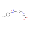 1-[[4-[5-[4-(2-methylpropyl)phenyl]-1,2,4-oxadiazol-3-yl]phenyl]methyl]azetidine-3-carboxylic acid