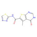 5-methyl-4-oxo-N-(1,3,4-thiadiazol-2-yl)-3H-thieno[2,3-d]pyrimidine-6-carboxamide