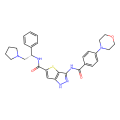 3-[(4-morpholin-4-ylbenzoyl)amino]-N-[(1S)-1-phenyl-2-pyrrolidin-1-ylethyl]-1H-thieno[5,4-d]pyrazole-5-carboxamide
