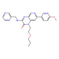 7-(6-methoxypyridin-3-yl)-1-(2-propoxyethyl)-3-(pyrazin-2-ylmethylamino)pyrido[3,4-b]pyrazin-2-one
