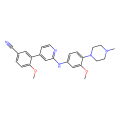 4-methoxy-3-[2-[3-methoxy-4-(4-methylpiperazin-1-yl)anilino]pyridin-4-yl]benzonitrile