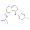 methyl 9-(4-chloroanilino)-[1,3]thiazolo[5,4-f]quinazoline-2-carboximidate