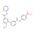 methyl 4-[[3-[2-(aminomethyl)-5-[(3-fluoropyridin-4-yl)carbamoyl]phenyl]benzoyl]amino]benzoate