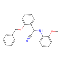 2-[(2-methoxyphenyl)amino]-2-[2-(phenylmethoxy)phenyl]acetonitrile