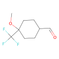 4-methoxy-4-(trifluoromethyl)cyclohexane-1-carbaldehyde